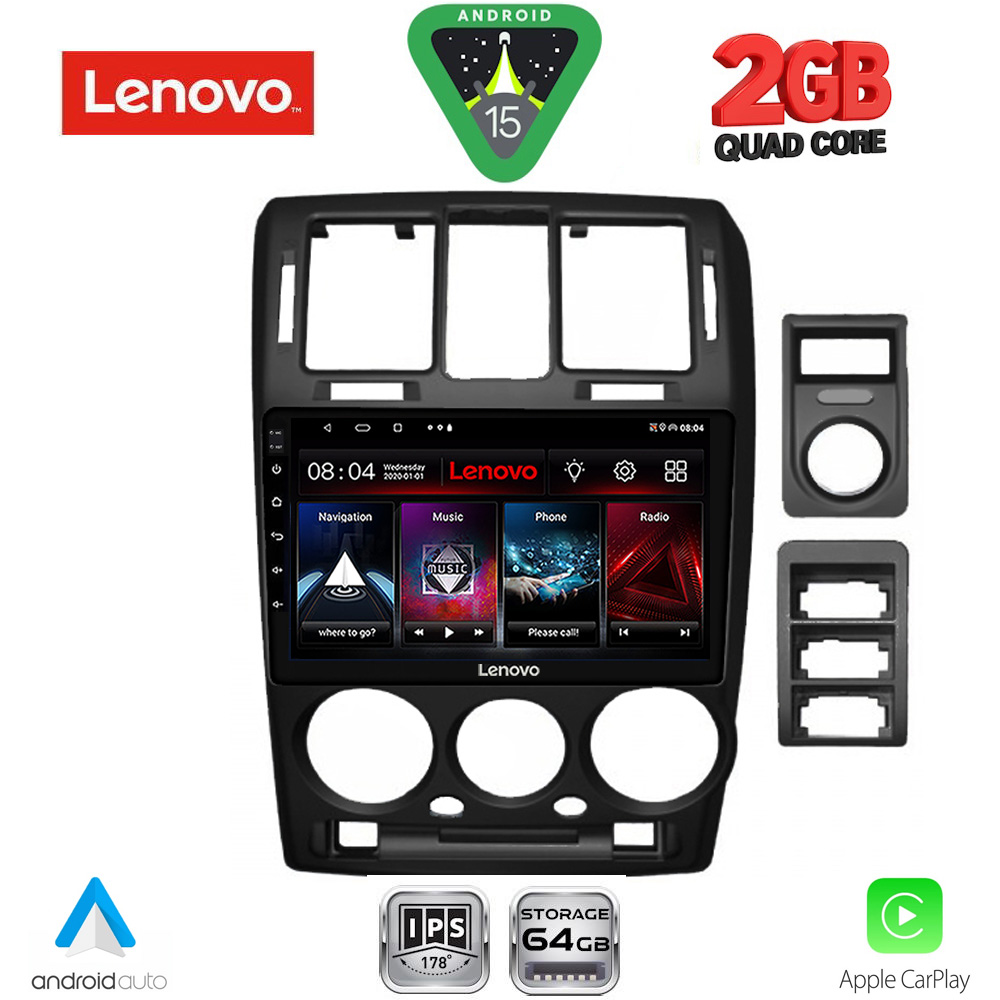 Βλησαρούλης Car Center - LENOVO LVD 2222BL_CPA (9inc) MULTIMEDIA TABLET for HYUNDAI GETZ mod. 2002-2011 (BLACK)
