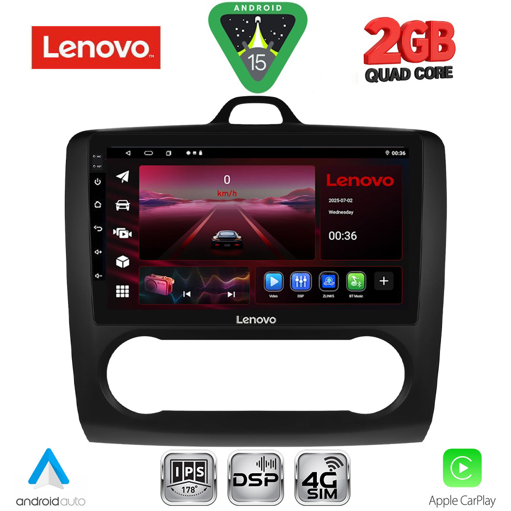 Βλησαρούλης Car Center - LENOVO LVF 5156BL_CPA CLIMA (9inc) MULTIMEDIA TABLET for FORD FOCUS mod. 2005-2012 (BLACK)