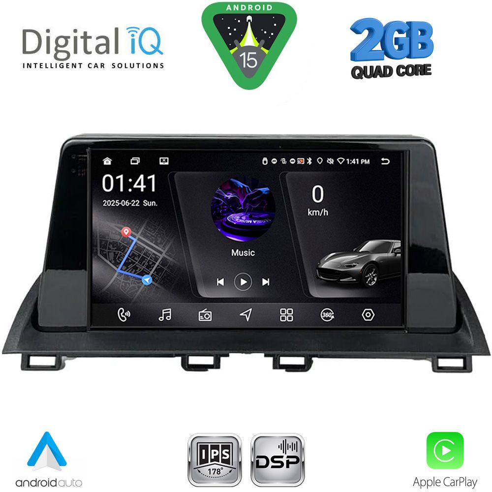 Βλησαρούλης Car Center - DIGITAL IQ RSF 4367_CPA (9inc) MULTIMEDIA TABLET for MAZDA 3 mod. 2014-2019