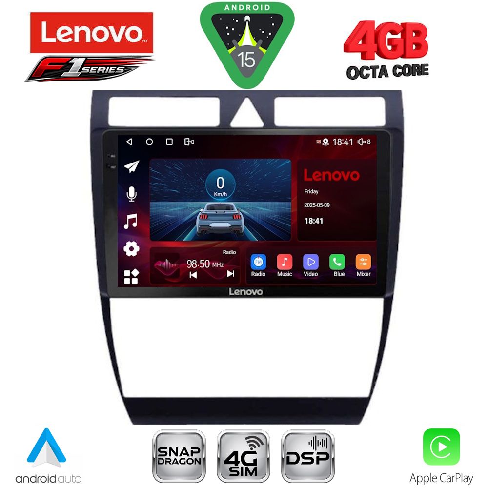 Βλησαρούλης Car Center - LENOVO SSQ 9006_CPA (9inc) MULTIMEDIA TABLET for AUDI A6 mod. 1998-2005