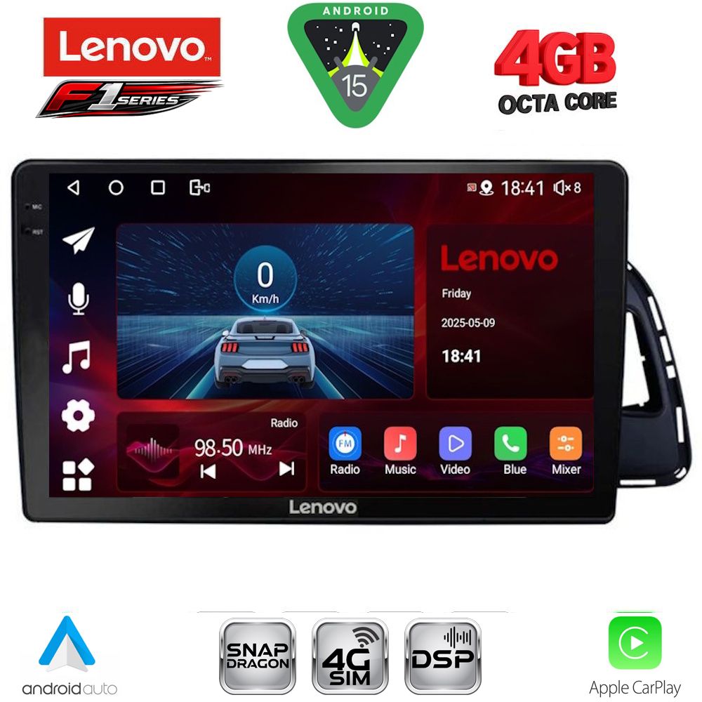 Βλησαρούλης Car Center - LENOVO SSQ 9015_CPA (10inc) MULTIMEDIA TABLET for AUDI Q5 mod. 2010-2018
