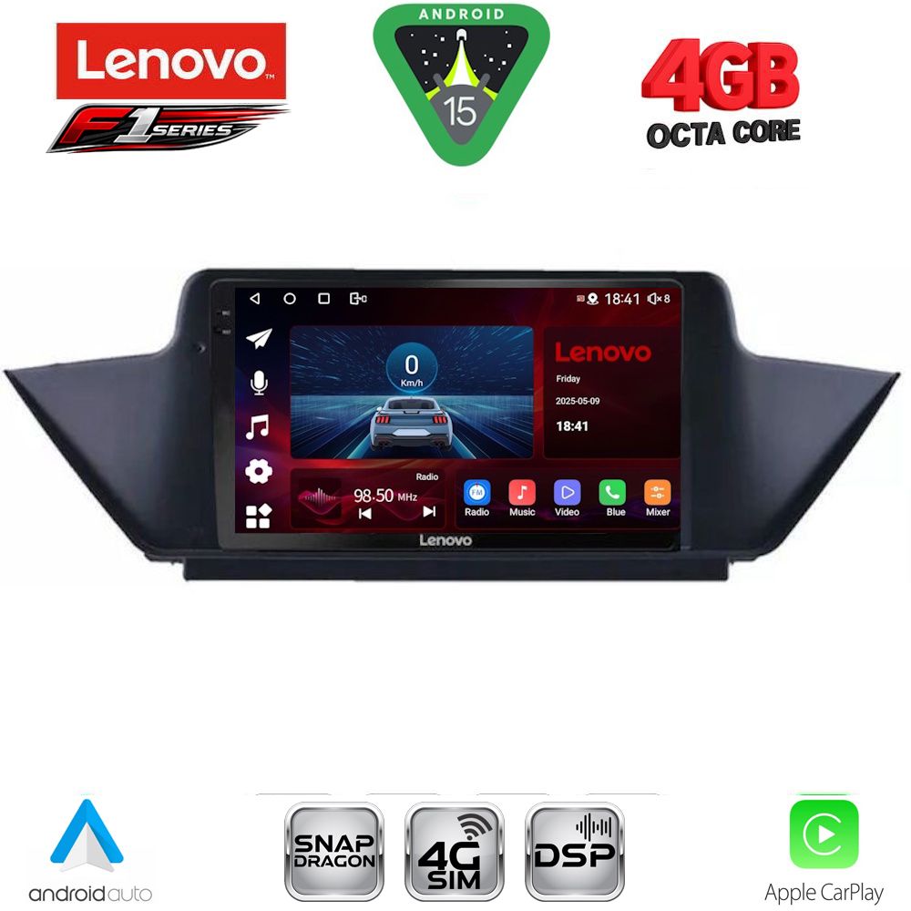 Βλησαρούλης Car Center - LENOVO SSQ 9056_CPA (10inc) MULTIMEDIA TABLET for BMW X1 mod. 2009-2015