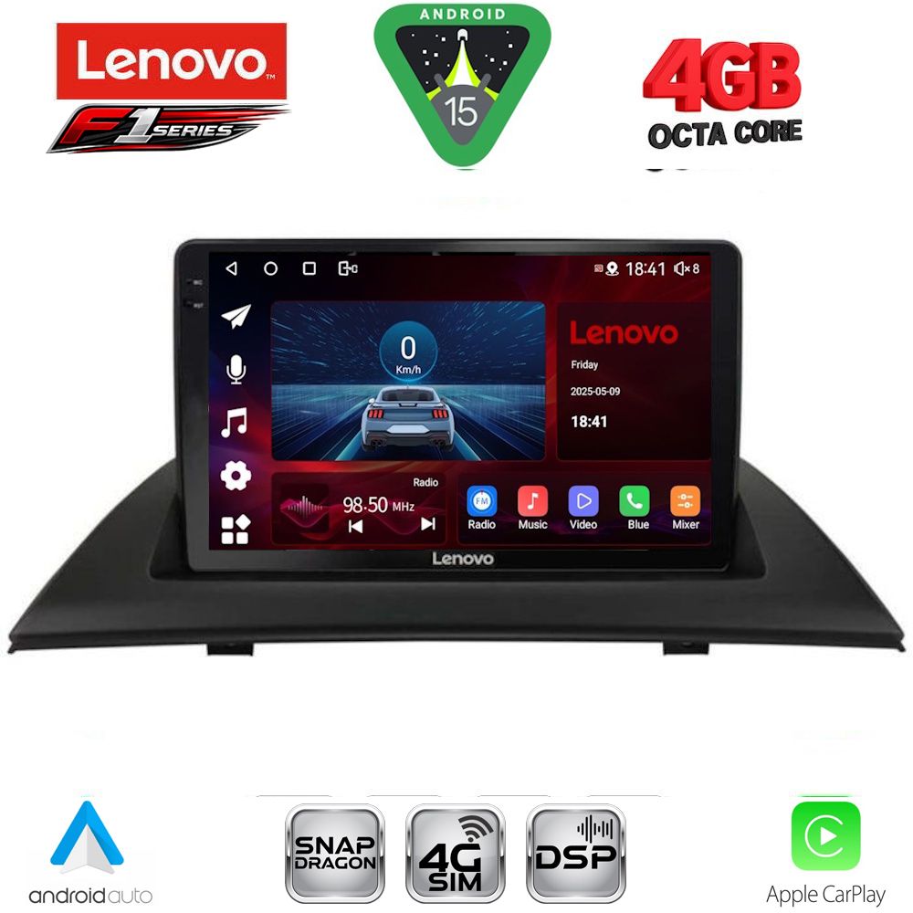 Βλησαρούλης Car Center - LENOVO SSQ 9058_CPA (9inc) MULTIMEDIA TABLET for BMW X3 (E83) mod. 2003-2010