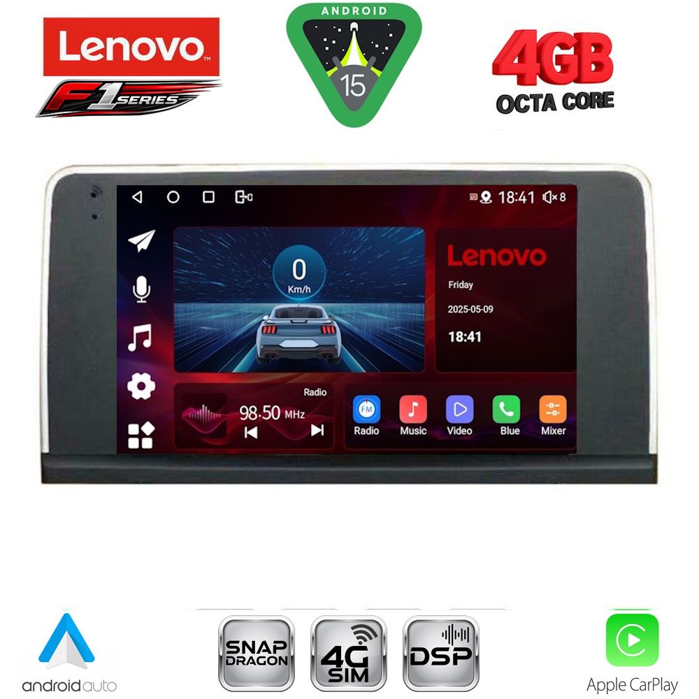 Βλησαρούλης Car Center - LENOVO SSQ 9050_CPA (9inc) (CIC) MULTIMEDIA TABLET for BMW S.3-4 (F30-32) mod. 2012-2018
