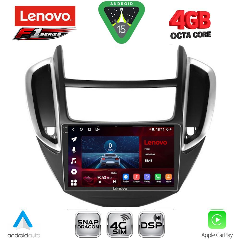 Βλησαρούλης Car Center - LENOVO SSQ 9080_CPA (9inc) MULTIMEDIA TABLET for CHEVROLET TRAX mod. 2014-2022