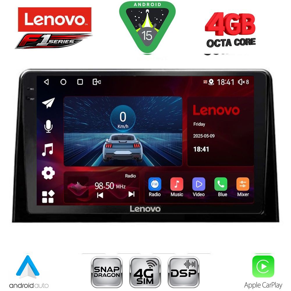 Βλησαρούλης Car Center - LENOVO SSQ 9082_CPA (10inc) MULTIMEDIA TABLET for CITROEN BERLINGO – OPEL COMBO – PEUGEOT PARTNER – TOYOTA PROACE mod. 2018-2026 - FIAT DOBLO mod. 2022-2026
