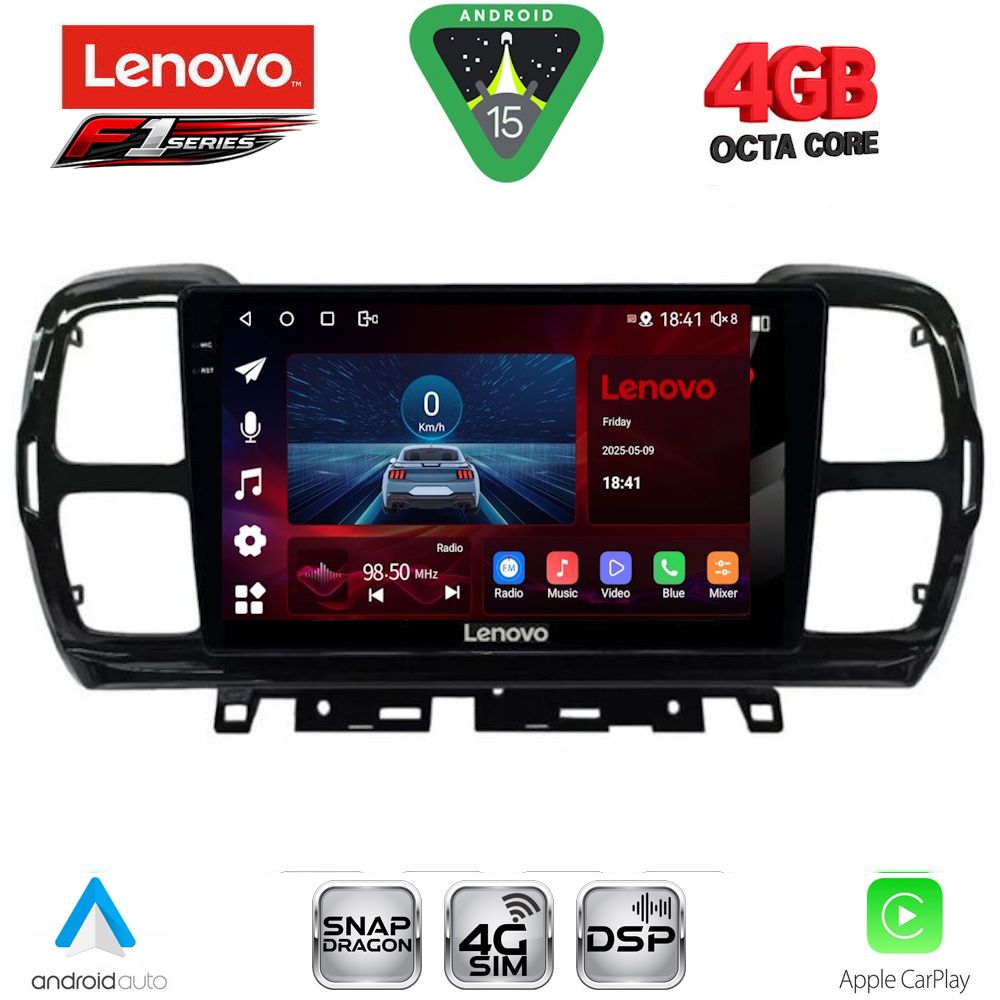 Βλησαρούλης Car Center - LENOVO SSQ 9088_CPA (9inc) MULTIMEDIA TABLET for CITROEN C5 AIRCROSS mod. 2017-2021
