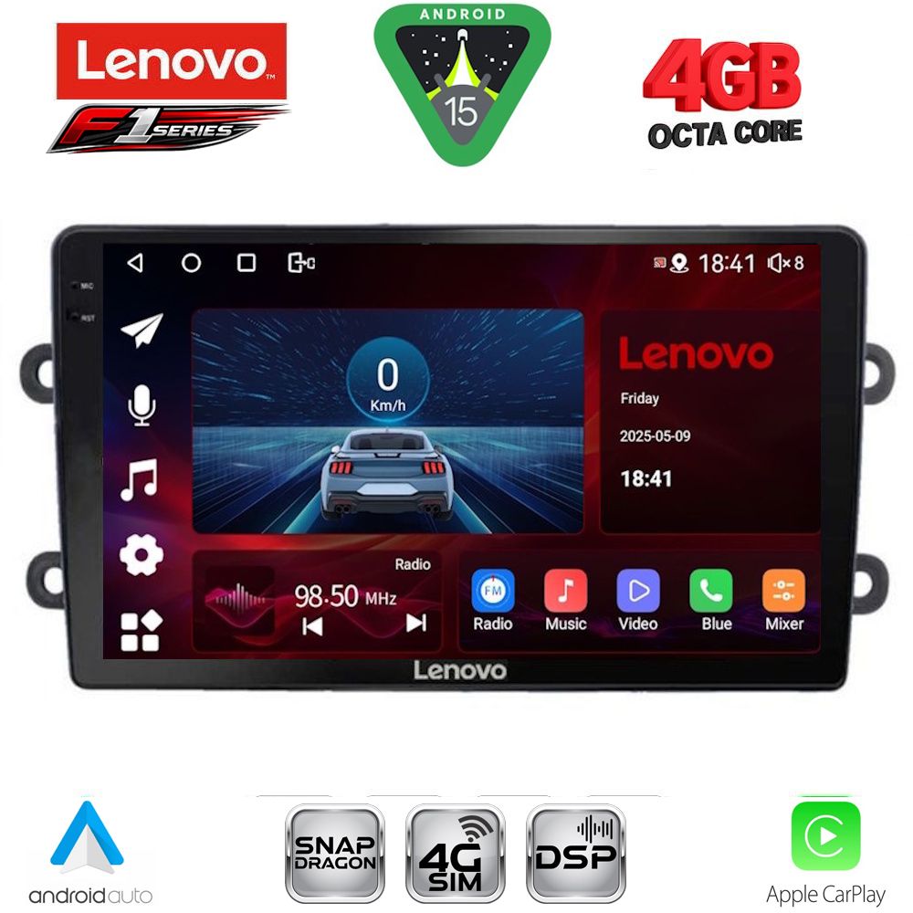 Βλησαρούλης Car Center - LENOVO SSQ 9102_CPA (9inc) MULTIMEDIA TABLET for DACIA DUSTER mod. 2012-2019