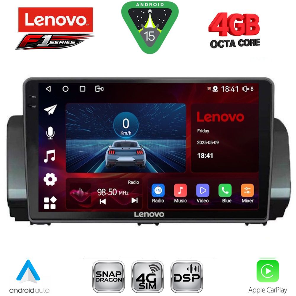 Βλησαρούλης Car Center - LENOVO SSQ 9109_CPA (9inc) MULTIMEDIA TABLET for DACIA LOGAN - SANDERO - JOGGER mod. 2020>
