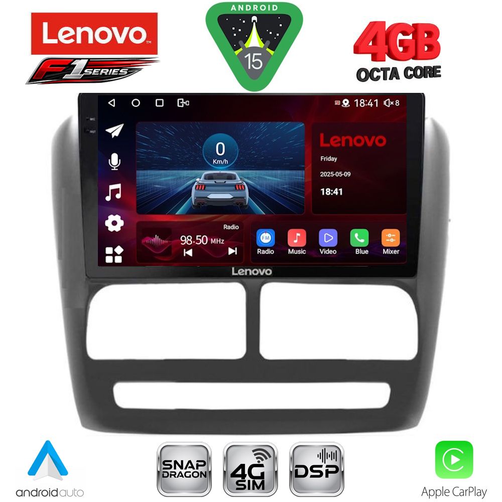 Βλησαρούλης Car Center - LENOVO SSQ 9137_CPA (9inc) MULTIMEDIA TABLET for FIAT DOBLO mod. 2010-2015