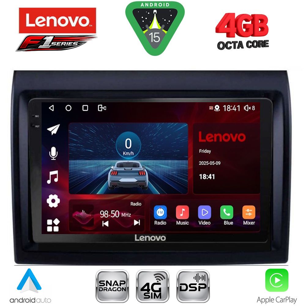 Βλησαρούλης Car Center - LENOVO SSQ 9140_CPA (9inc) MULTIMEDIA TABLET for FIAT DUCATO mod. 2006-2011