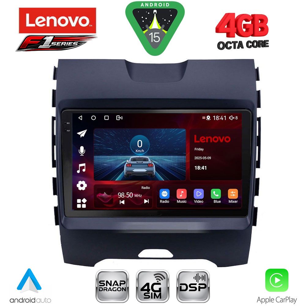 Βλησαρούλης Car Center - LENOVO SSQ 9152_CPA (9inc) MULTIMEDIA TABLET for FORD EDGE  mod. 2015-2023