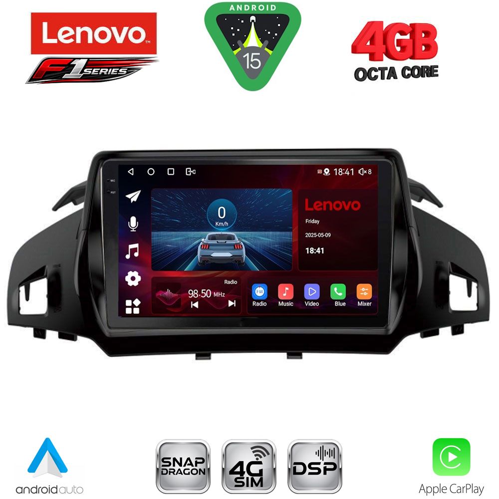 Βλησαρούλης Car Center - LENOVO SSQ 9160_CPA (9inc) MULTIMEDIA TABLET for FORD KUGA mod. 2013-2019 – CMAX mod. 2011-2020