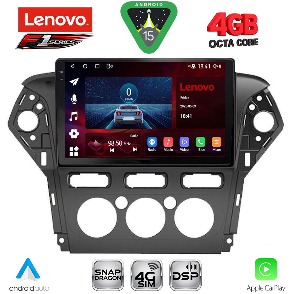 Βλησαρούλης Car Center - LENOVO SSQ 9163_CPA A/C (10inc) MULTIMEDIA TABLET for FORD MONDEO mod. 2011-2013