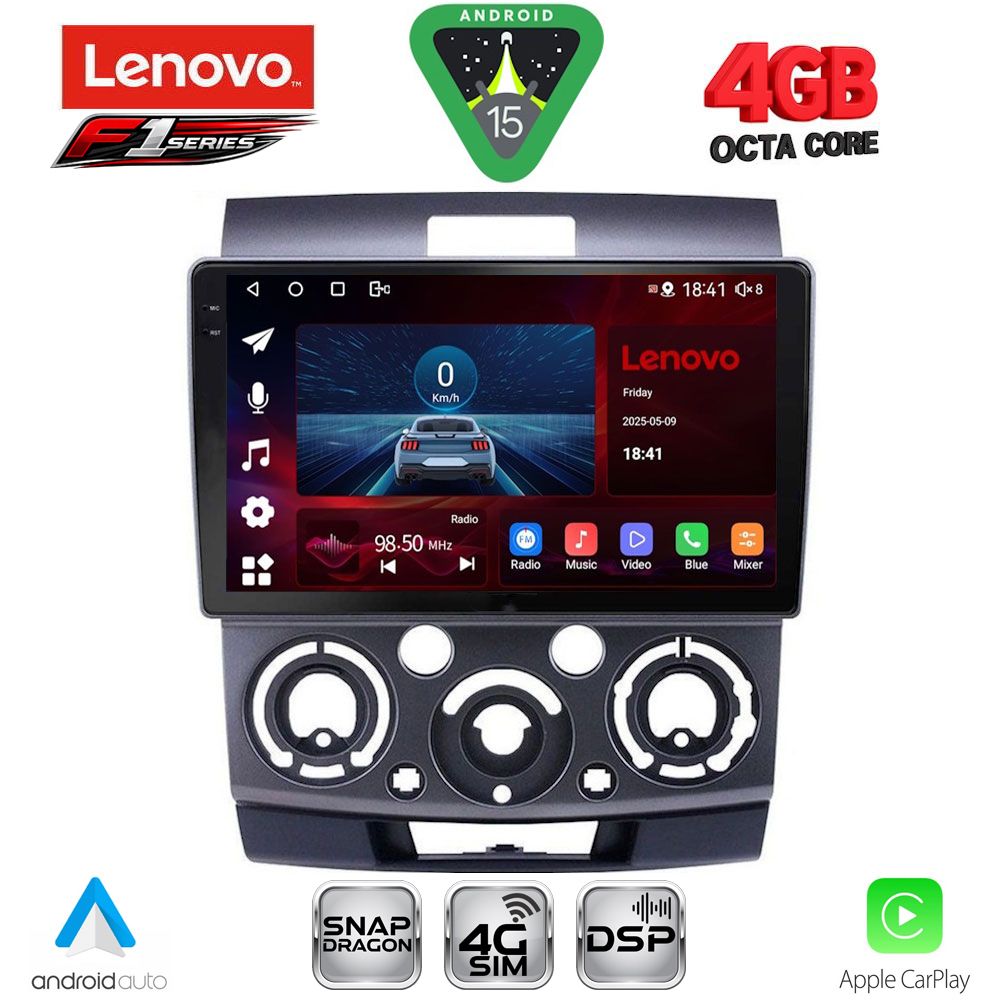 Βλησαρούλης Car Center - LENOVO SSQ 9170_CPA (9inc) MULTIMEDIA TABLET for FORD RANGER | MAZDA BT50 mod. 2006-2011