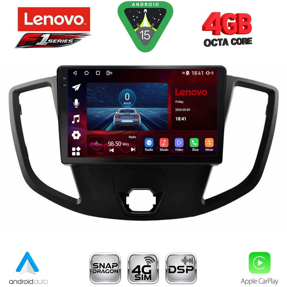 Βλησαρούλης Car Center - LENOVO SSQ 9179_CPA  (9inc) MULTIMEDIA TABLET for FORD TRANSIT mod. 2014-2020