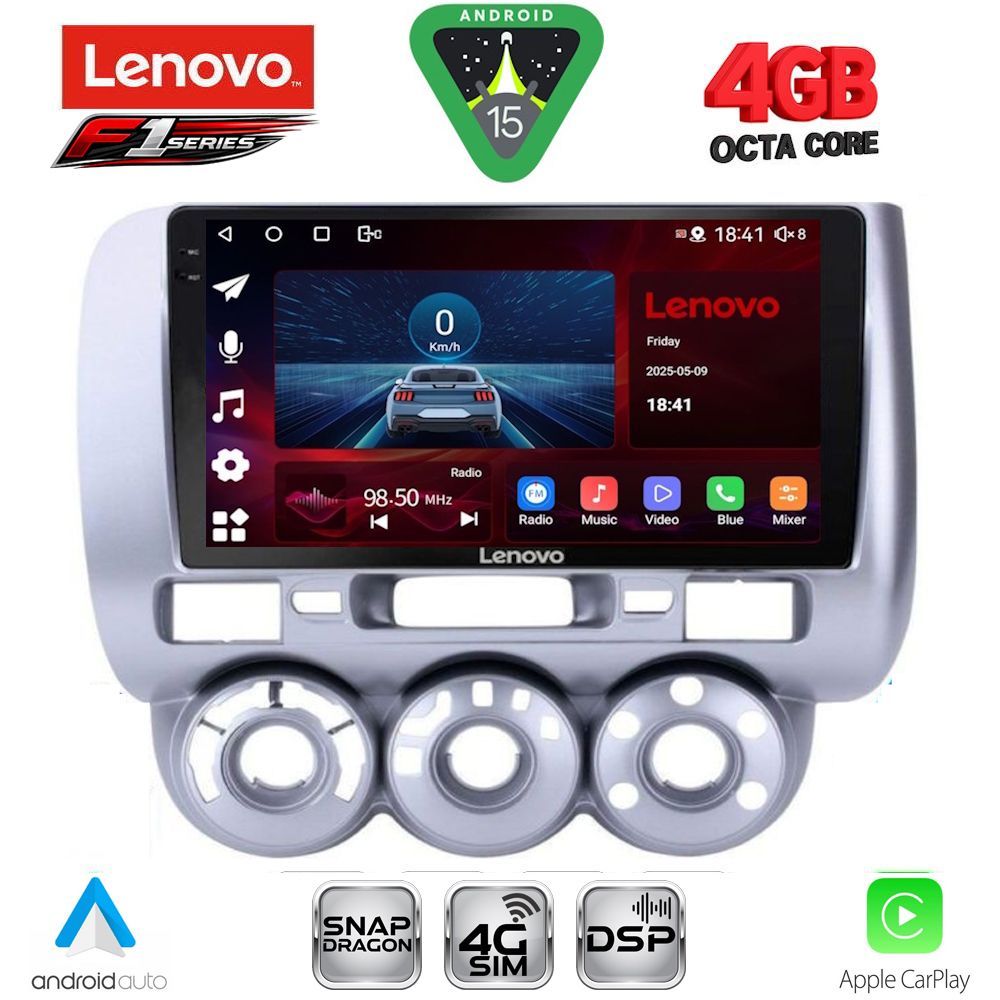 Βλησαρούλης Car Center - LENOVO SSQ 9210_CPA A/C (9inc) MULTIMEDIA TABLET for HONDA JAZZ mod. 2002-2008