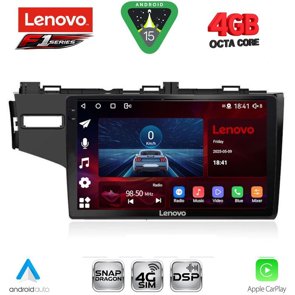 Βλησαρούλης Car Center - LENOVO SSQ 9212_CPA (10inc) MULTIMEDIA TABLET for HONDA JAZZ mod. 2013-2019