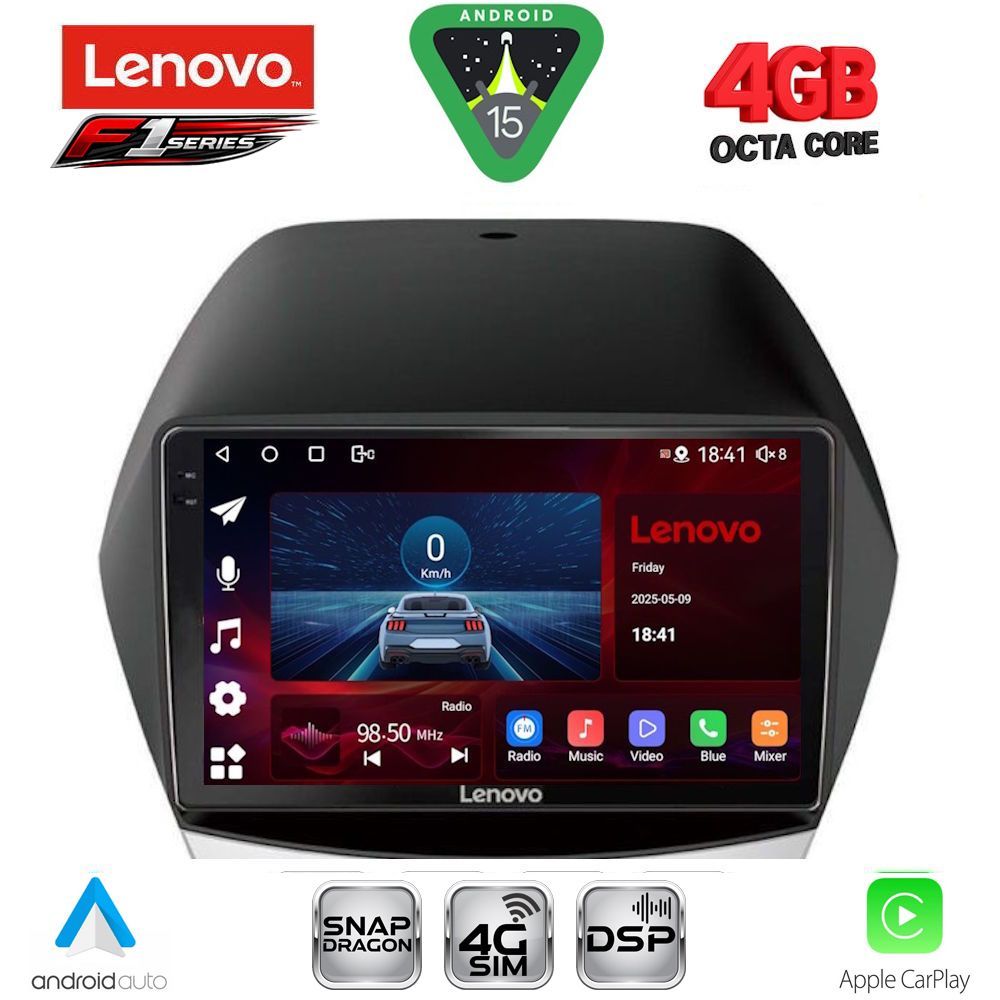 Βλησαρούλης Car Center - LENOVO SSQ 9235_CPA (10inc) MULTIMEDIA TABLET for HYUNDAI iX35  mod. 2010-2015