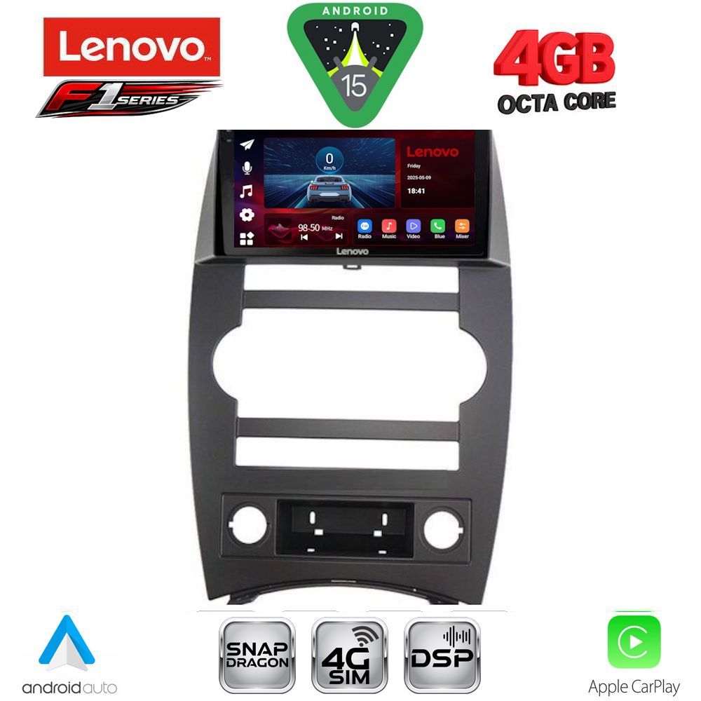 Βλησαρούλης Car Center - LENOVO SSQ 9274_CPA (9inc) MULTIMEDIA TABLET for JEEP COMMANDER mod. 2007-2009