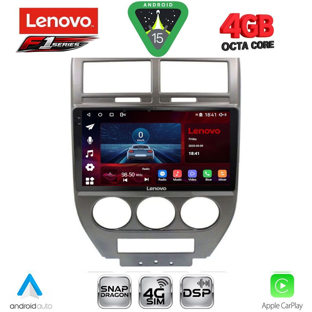Βλησαρούλης Car Center - LENOVO SSQ 9276_CPA (10inc) MULTIMEDIA TABLET for JEEP COMPASS - PATRIOT mod. 2007-2016