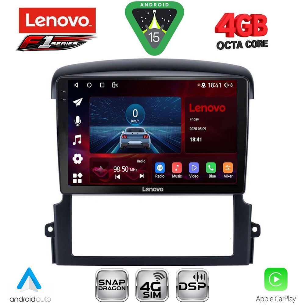 Βλησαρούλης Car Center - LENOVO SSQ 9317_CPA (9inc) MULTIMEDIA TABLET for KIA SORENTO mod. 2006-2009