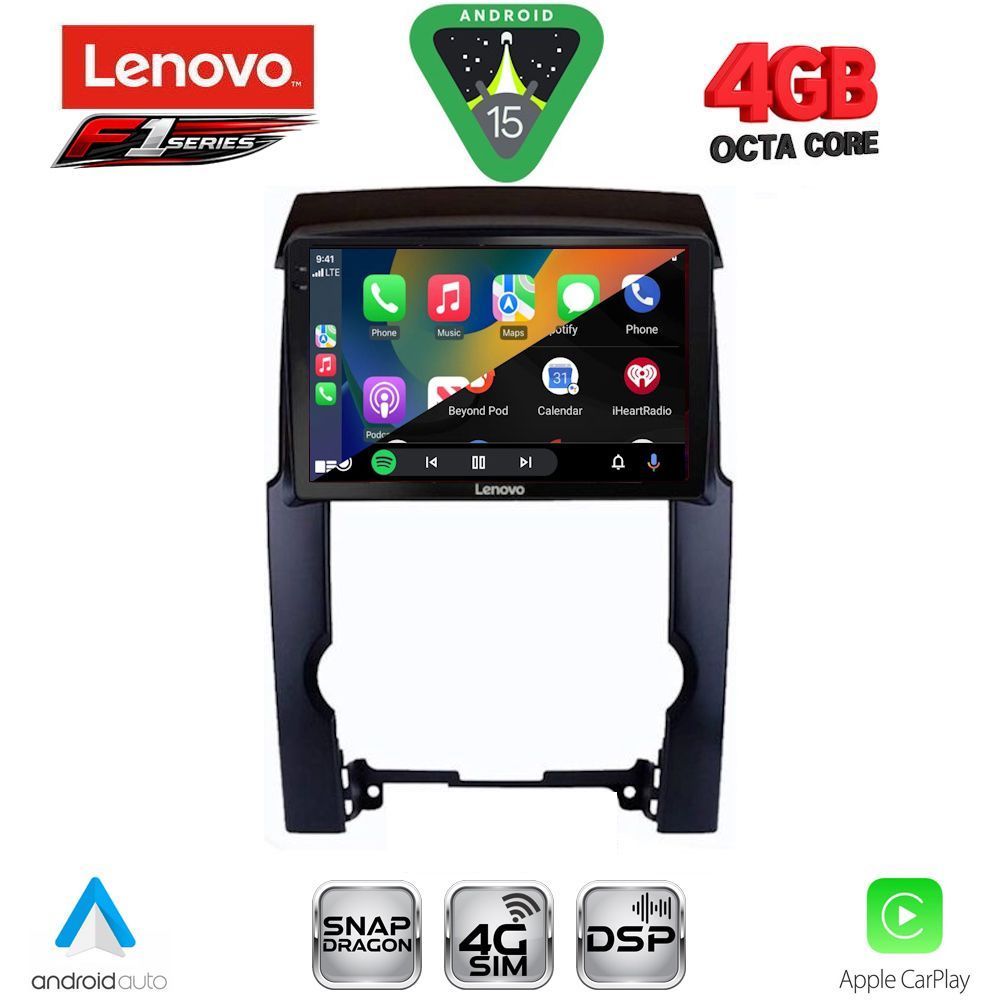 Βλησαρούλης Car Center - LENOVO SSQ 9318_CPA (10inc) MULTIMEDIA TABLET for KIA SORENTO mod. 2009-2014