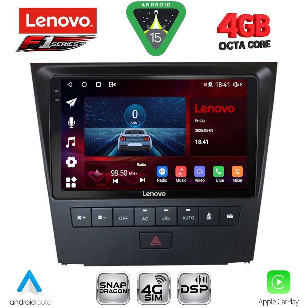 Βλησαρούλης Car Center - LENOVO SSQ 9341_CPA (9inc) MULTIMEDIA TABLET for LEXUS GS mod. 2004-2011