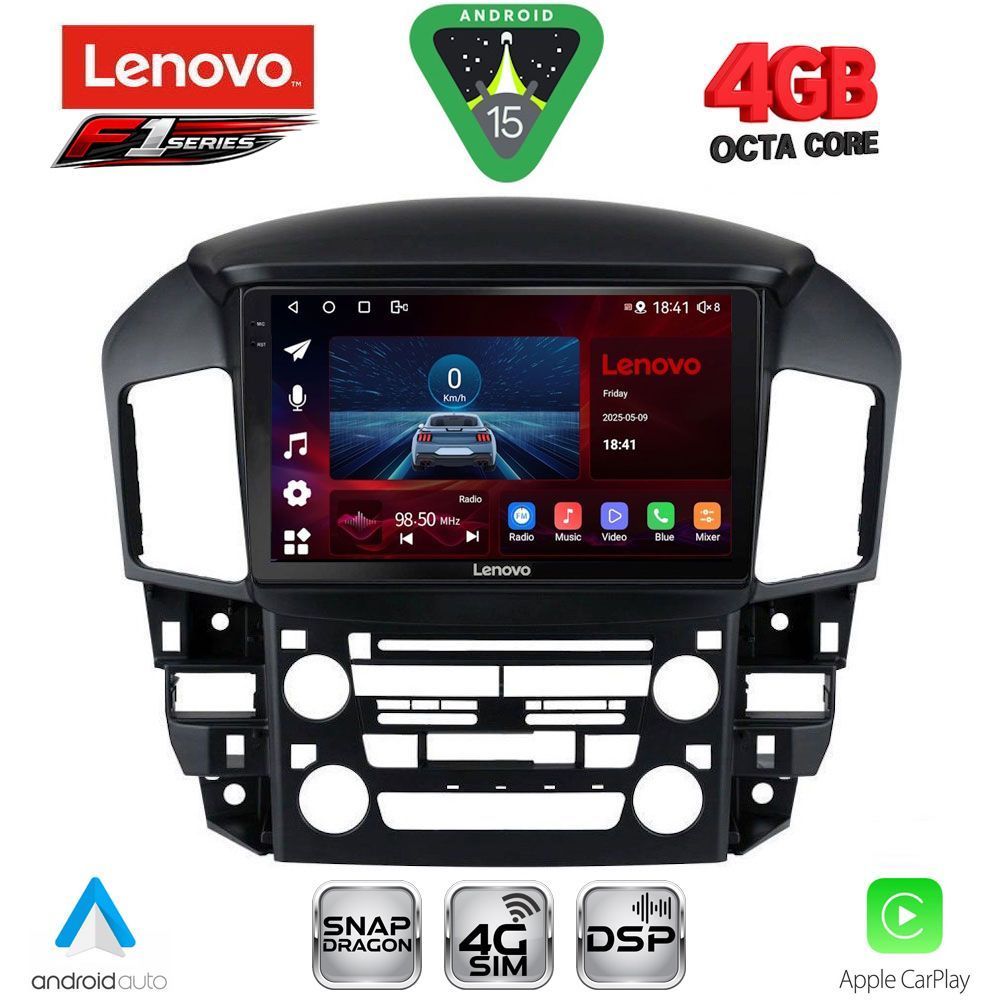 Βλησαρούλης Car Center - LENOVO SSQ 9344_CPA (9inc) MULTIMEDIA TABLET for LEXUS RX 300 mod. 1998-2003