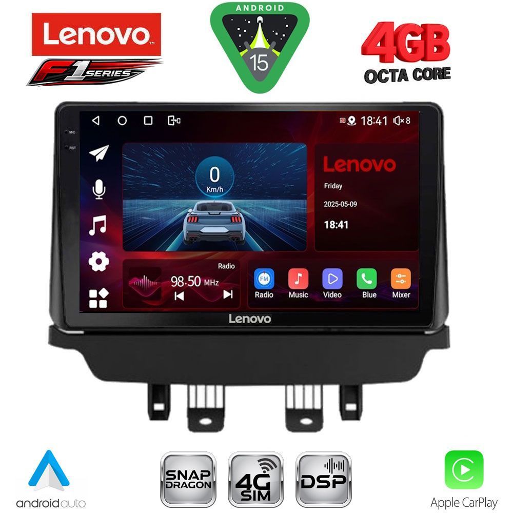Βλησαρούλης Car Center - LENOVO SSQ 9362_CPA (9inc) MULTIMEDIA TABLET for MAZDA 2 mod. 2014-2023