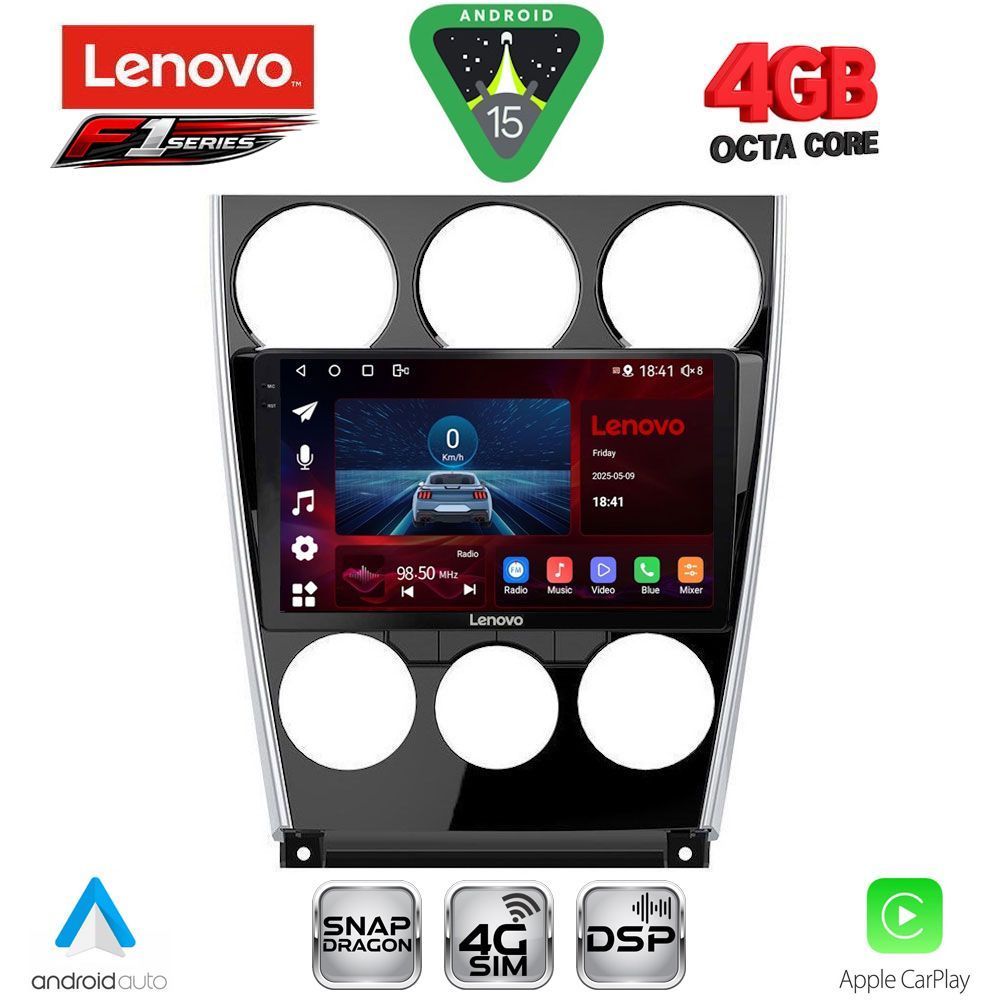 Βλησαρούλης Car Center - LENOVO SSQ 9375_CPA (9inc) MULTIMEDIA TABLET for MAZDA 6 (FACELIFT) mod. 2005-2008