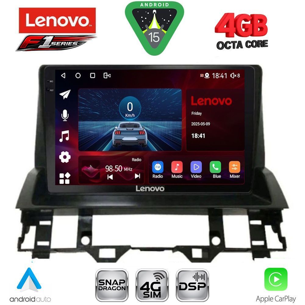 Βλησαρούλης Car Center - LENOVO SSQ 9376_CPA DASH (10inc) MULTIMEDIA TABLET for MAZDA 6 mod. 2002-2008