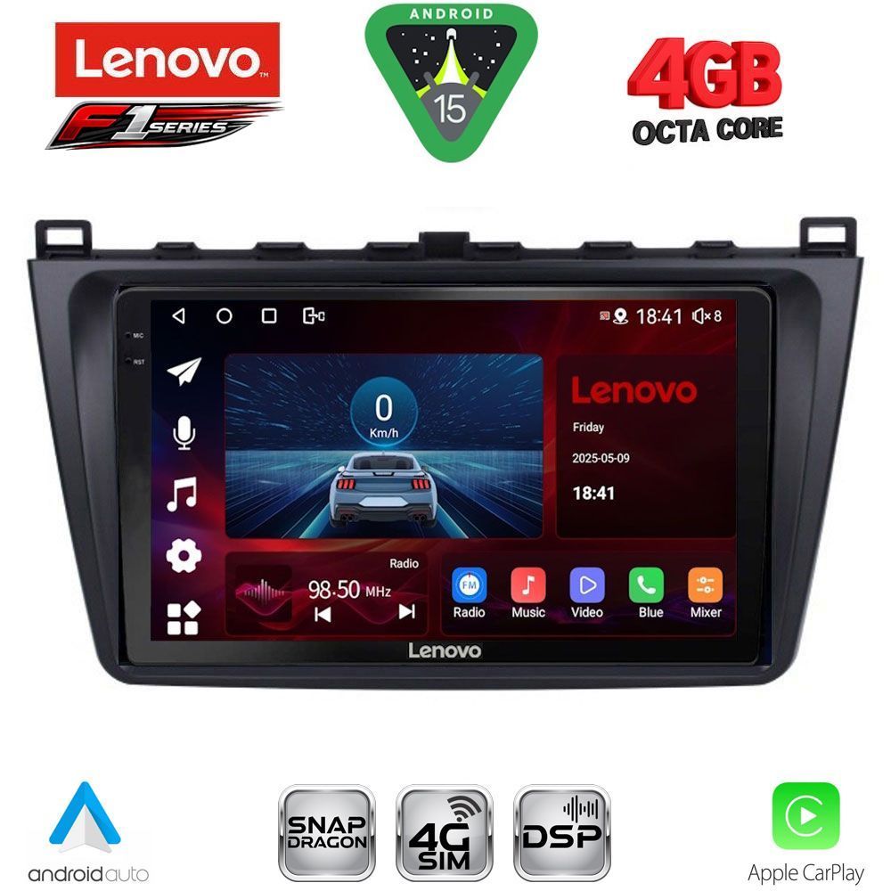 Βλησαρούλης Car Center - LENOVO SSQ 9377_CPA (9inc) MULTIMEDIA TABLET for MAZDA 6 mod. 2008-2012