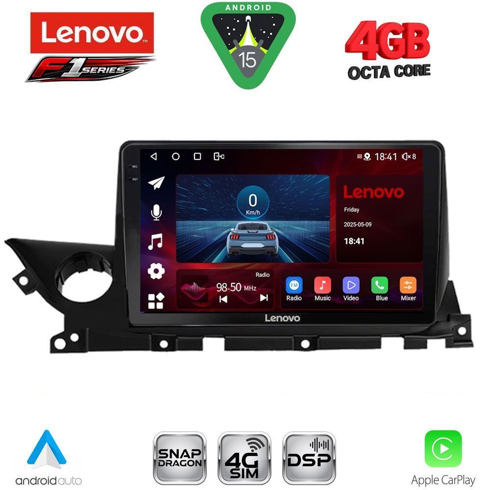 Βλησαρούλης Car Center - LENOVO SSQ 9379B_CPA (9inc) MULTIMEDIA TABLET for MAZDA 6 mod. 2021-2026