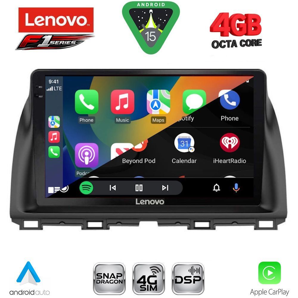 Βλησαρούλης Car Center - LENOVO SSQ 9380_CPA (10inc) MULTIMEDIA TABLET for MAZDA CX5 mod. 2013-2017