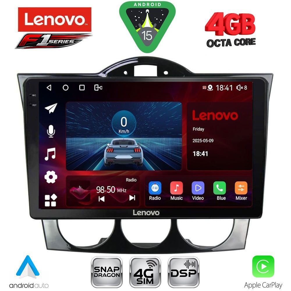 Βλησαρούλης Car Center - LENOVO SSQ 9394_CPA (9inc) MULTIMEDIA TABLET for MAZDA RX8 mod. 2001-2008