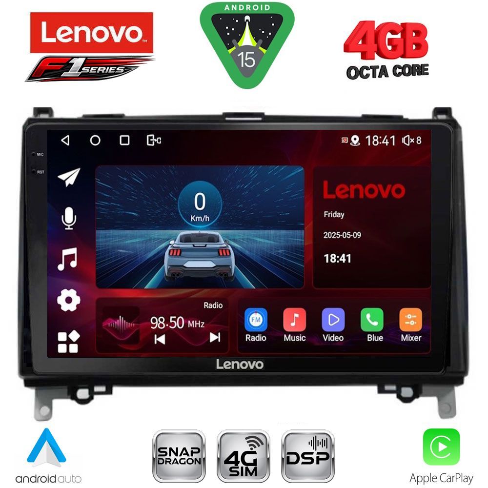 Βλησαρούλης Car Center - LENOVO SSQ 9400_CPA (9inc) MULTIMEDIA TABLET for MERCEDES A – B -SPRINTER – VITO mod. 2007-2020