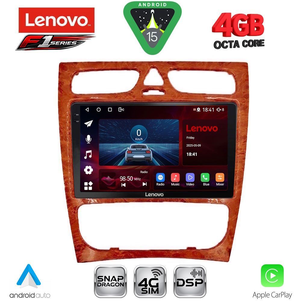 Βλησαρούλης Car Center - LENOVO SSQ 9402CH_CPA (9inc) MULTIMEDIA TABLET for MERCEDES C (W203) mod. 1999-2004