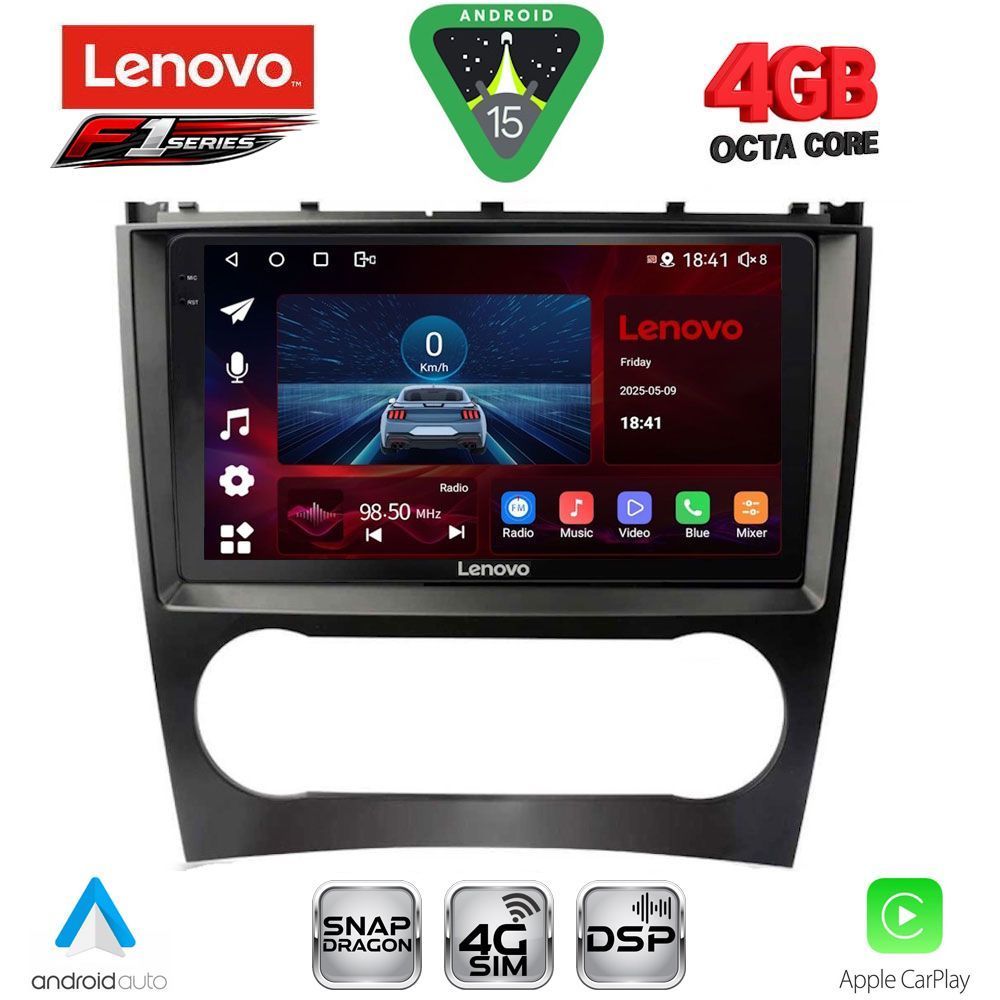 Βλησαρούλης Car Center - LENOVO SSQ 9404_CPA (9inc) MULTIMEDIA TABLET for MERCEDES C – CLK (W203-209) mod. 2004-2008
