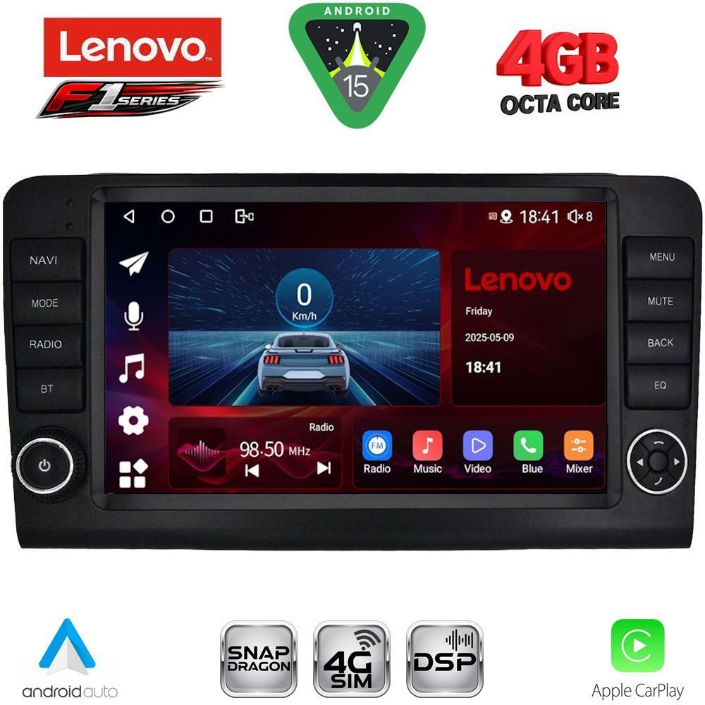 Βλησαρούλης Car Center - LENOVO SSQ 9416_CPA (9inc) MULTIMEDIA TABLET for MERCEDES ML (W164) – GL (X164) mod. 2005-2011