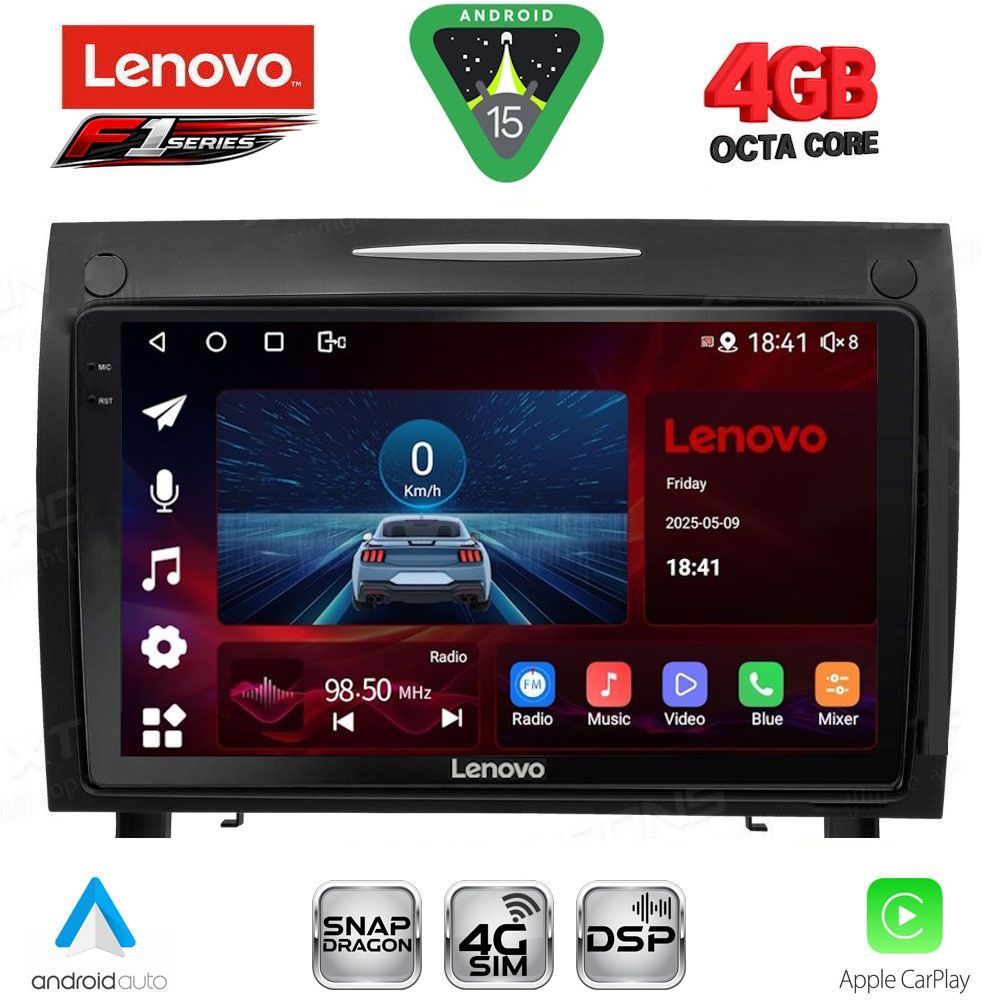 Βλησαρούλης Car Center - LENOVO SSQ 9419_CPA (9inc) MULTIMEDIA TABLET for MERCEDES SLK R171 mod. 2004-2010