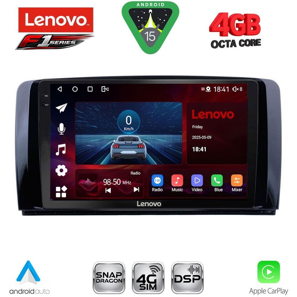 Βλησαρούλης Car Center - LENOVO SSQ 9422_CPA (9inc) MULTIMEDIA TABLET for MERCEDES R (W251) mod. 2006-2015