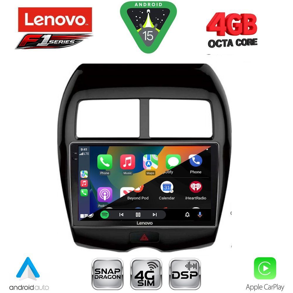 Βλησαρούλης Car Center - LENOVO SSQ 9430_CPA (10inc) MULTIMEDIA TABLET for MITSUBISHI ASX mod. 2009-2020 - PEUGEOT 4008 mod. 2012-2018
