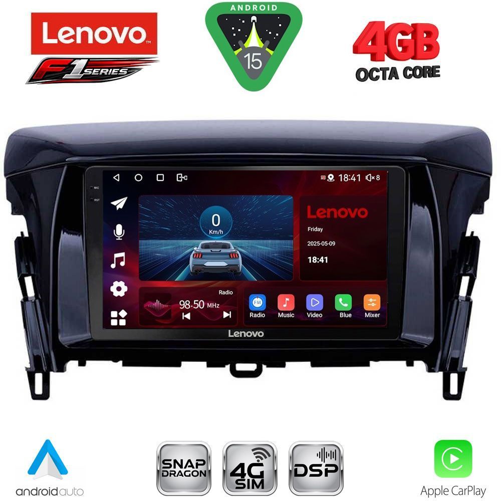 Βλησαρούλης Car Center - LENOVO SSQ 9432_CPA (9inc) MULTIMEDIA TABLET for MITSUBISHI ECLIPSE CROSS mod. 2018-2026