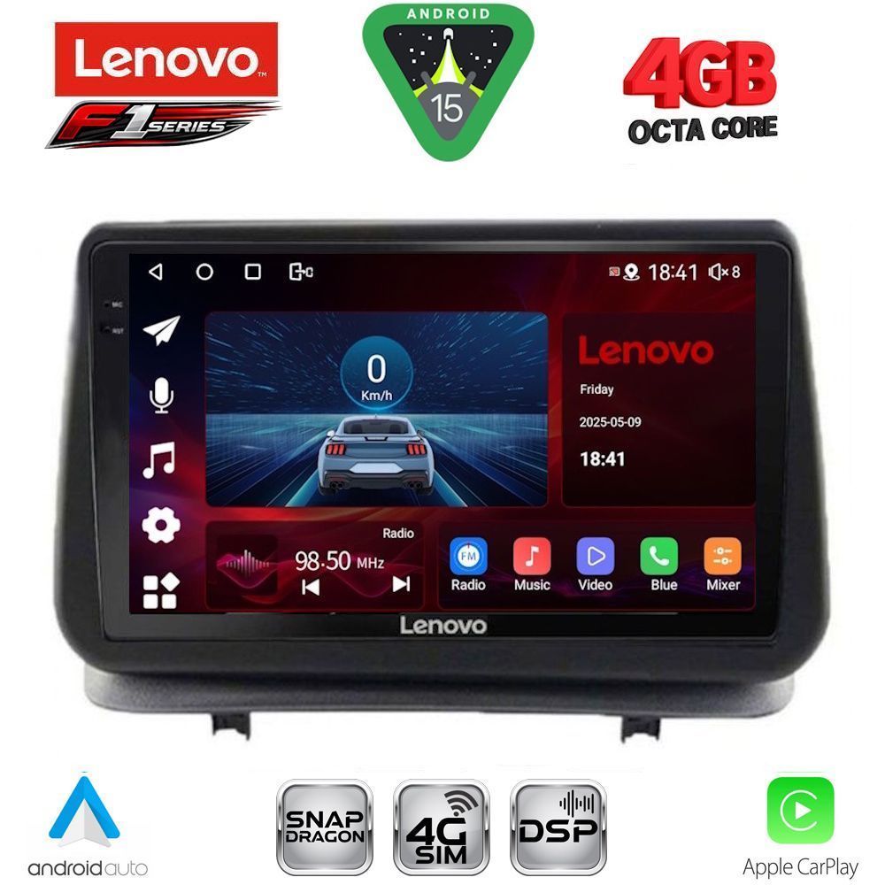 Βλησαρούλης Car Center - LENOVO SSQ 9543_CPA (9inc) MULTIMEDIA TABLET for RENAULT CLIO mod. 2005-2011