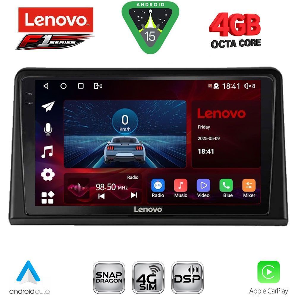 Βλησαρούλης Car Center - LENOVO SSQ 9548_CPA (9inc) MULTIMEDIA TABLET for RENAULT EXPRESS mod. 2020-2026