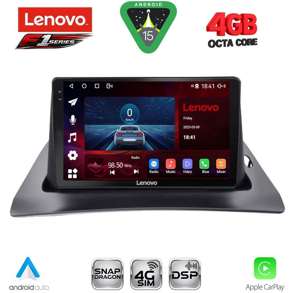 Βλησαρούλης Car Center - LENOVO SSQ 9550_CPA (9inc) MULTIMEDIA TABLET for RENAULT KANGOO mod. 2010-2021