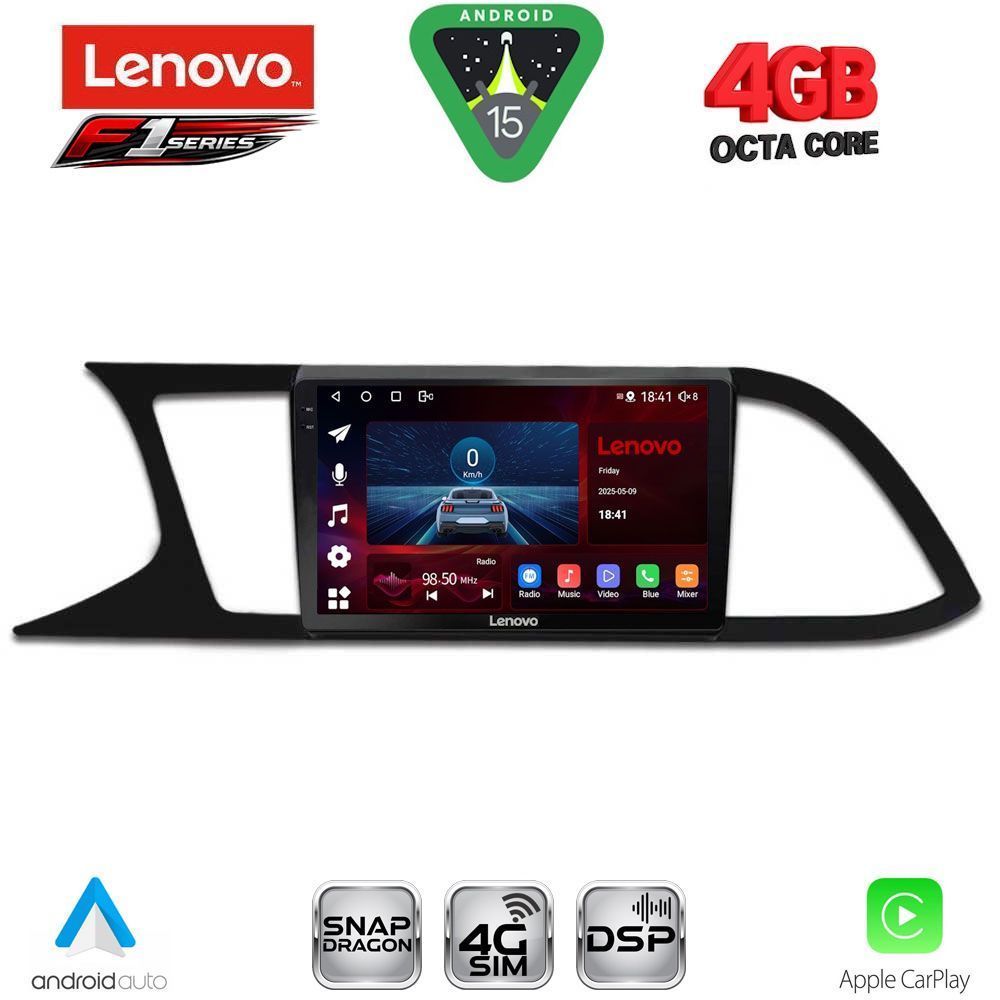 Βλησαρούλης Car Center - LENOVO SSQ 9575_CPA (9inc) MULTIMEDIA TABLET for SEAT LEON mod. 2012-2021