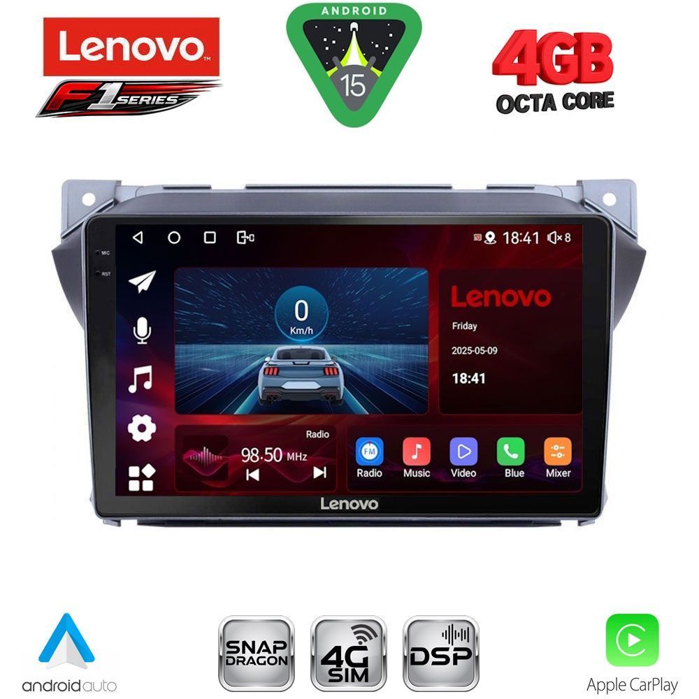Βλησαρούλης Car Center - LENOVO SSQ 9670_CPA (9inc) MULTIMEDIA TABLET for SUZUKI ALTO - NISSAN PIXO 2009>