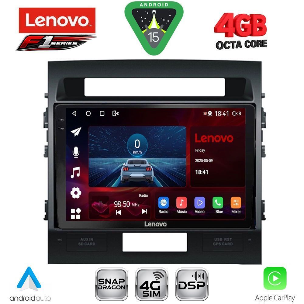 Βλησαρούλης Car Center - LENOVO SSQ 9724_CPA (10inc) MULTIMEDIA TABLET for TOYOTA LAND CRUISER mod. 2008-2015
